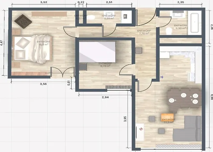 Jaegerstil, 70m2, Zentral, 1 Parkplatz - Re31 Apartament *